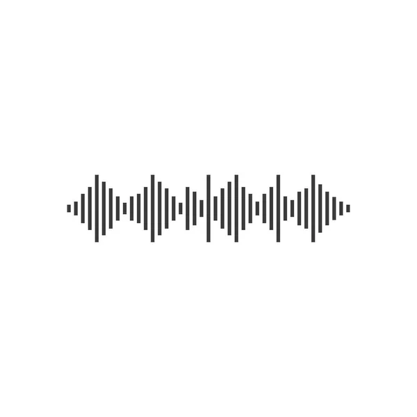 Sound Wave Logo Template Vector Icon Illustration — Stock Vector