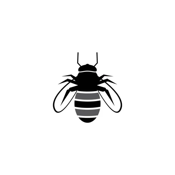 Diseño Ilustración Icono Vector Logotipo Abeja — Archivo Imágenes Vectoriales