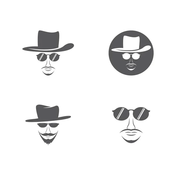 Gentleman Hat Vector Icon Illustration Design — Stock Vector