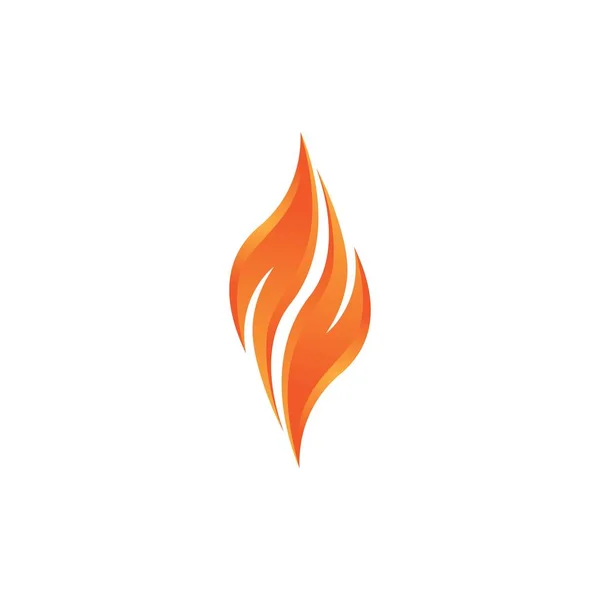 Fire Flame Logo Template Vector Icon Illustration Design — Stock Vector