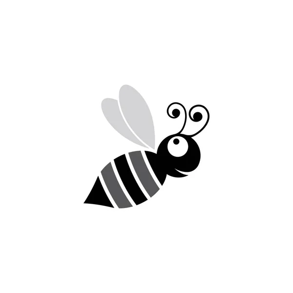 Abeja Símbolo Vector Icono Ilustración — Archivo Imágenes Vectoriales