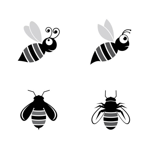 Дизайн векторной иконки логотипа пчелы