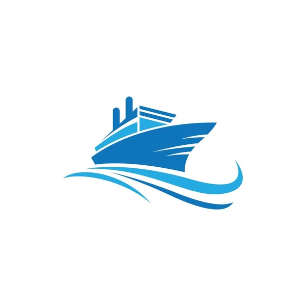 Cruise Schip Symbool Vector Pictogram Illustratie — Stockvector