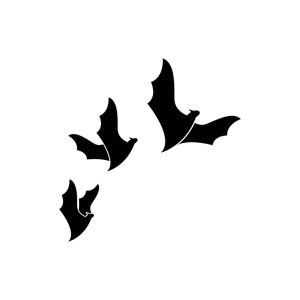 Bat Logo Modello Vettoriale Icona Illustrazione Design — Vettoriale Stock
