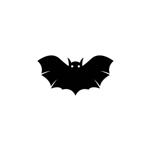 Bat Logotyp Mall Vektor Ikon Illustration Design — Stock vektor