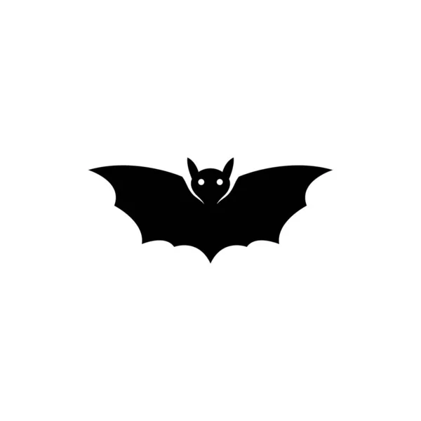 Bat Logotyp Mall Vektor Ikon Illustration Design — Stock vektor