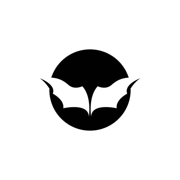 Bat Logotipo Modelo Vetor Ícone Ilustração Design — Vetor de Stock