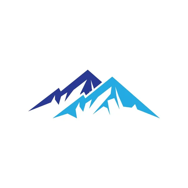 Mountain Logo Template Vector Pictogram Illustratie Ontwerp — Stockvector