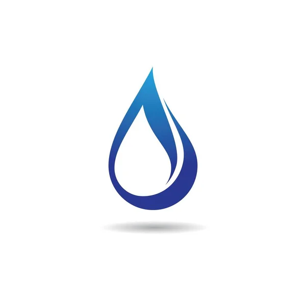 Water Drop Logo Template Vector Icon Illustration Design — Stock Vector