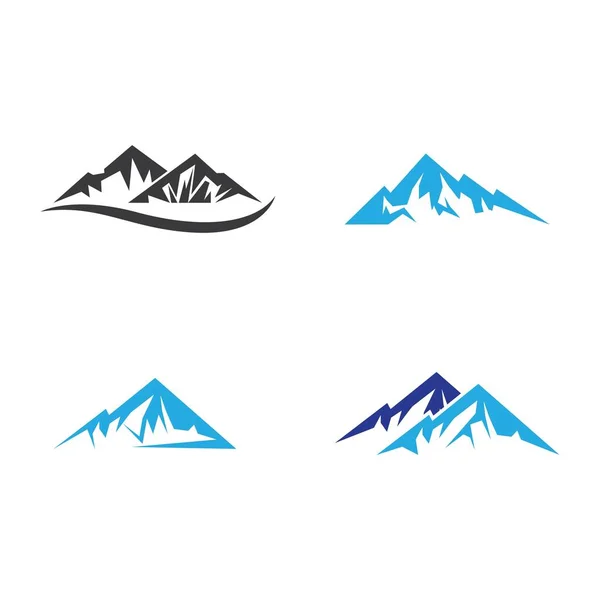 Modèle Logo Montagne Vectoriel Icône Illustration Design — Image vectorielle