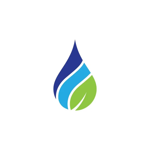 Plantilla Logotipo Gota Agua Icono Vectores Diseño Ilustración — Archivo Imágenes Vectoriales