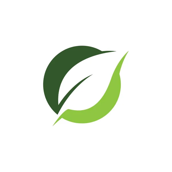 Logotipos Ecología Hoja Verde Naturaleza Elemento Vector Icono — Vector de stock