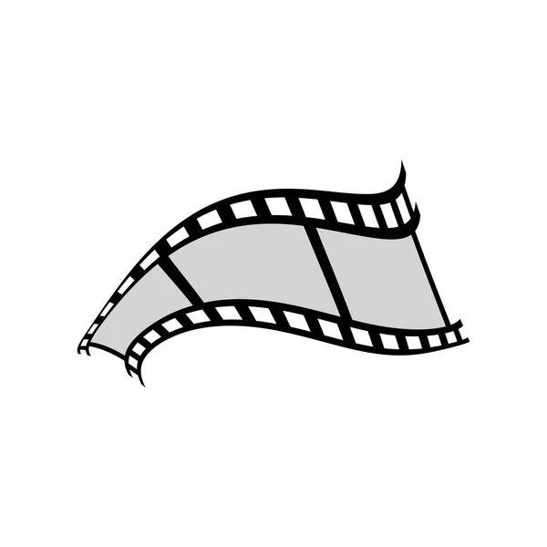 Filmstrip Vector Icon Illustration Design — Stock Vector