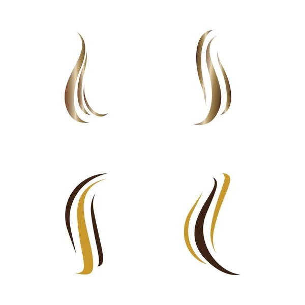 Салон Волосся Шаблон Логотипу Векторні Ілюстрації Дизайну — стоковий вектор