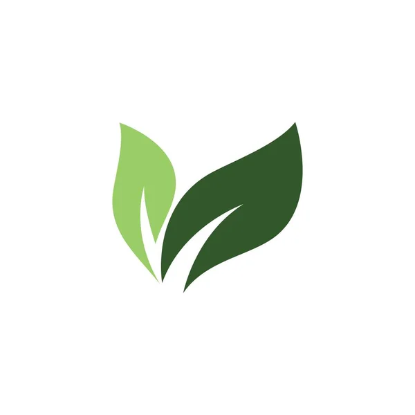 Logotipos Folha Verde Ecologia Elemento Natureza Vetor Ícone — Vetor de Stock