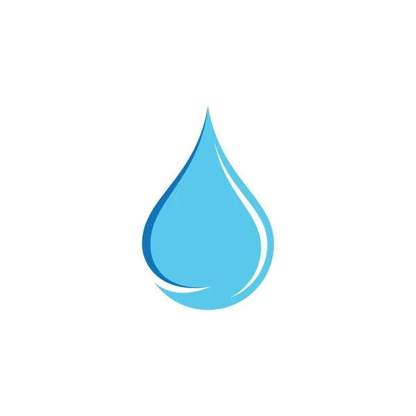 Water Drop Logo Template Vector Icon Illustration Design — Stock Vector