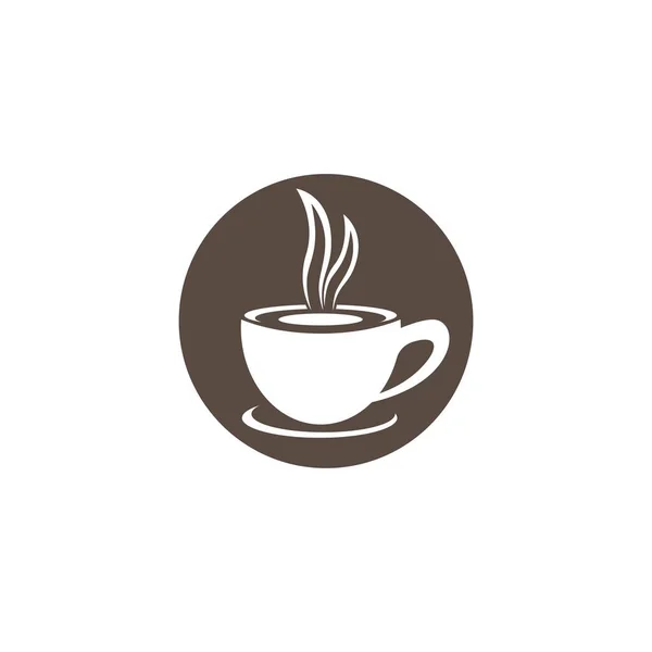 Taza Café Logo Plantilla Vector Icono Diseño — Vector de stock