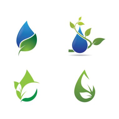 Ekoloji logosu şablon vektör resimlemesi