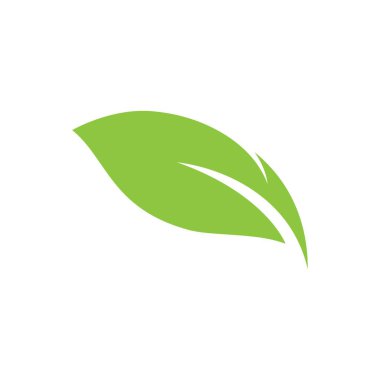 Yaprak sembolü vektör illüstrasyonu