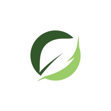 Yaprak sembolü vektör illüstrasyonu