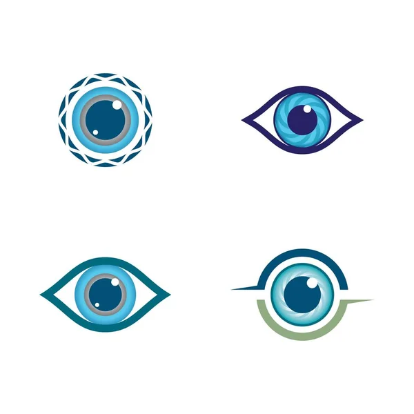 Modèle Logo Pour Les Yeux Icône Vectorielle Illustration Design — Image vectorielle