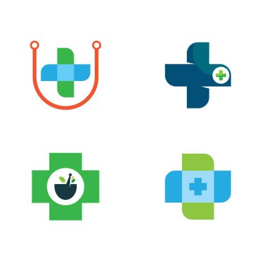 Tıbbi Logo şablon vektör illüstrasyon tasarımı