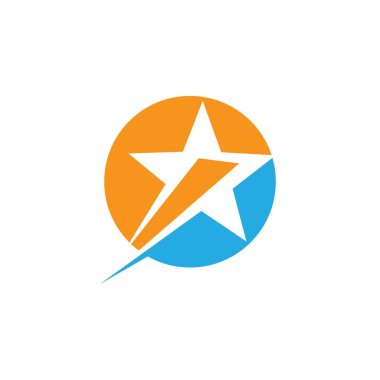 Yıldız Logosu Şablonu vektör illüstrasyon tasarımı