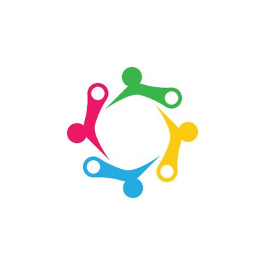 Evlat edinme ve toplumsal bakım logosu vektör resmetme tasarımı