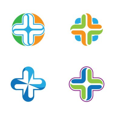 Tıbbi Logo şablon vektör illüstrasyon tasarımı