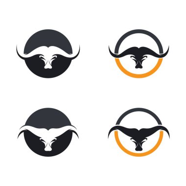 Boğa logo şablonu vektör resimleme tasarımı