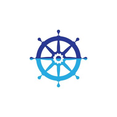 Yönlendirme gemisi vektör illüstrasyon tasarımı