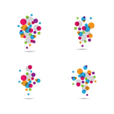 Kabarcık logosu şablon vektör resimleme tasarımı