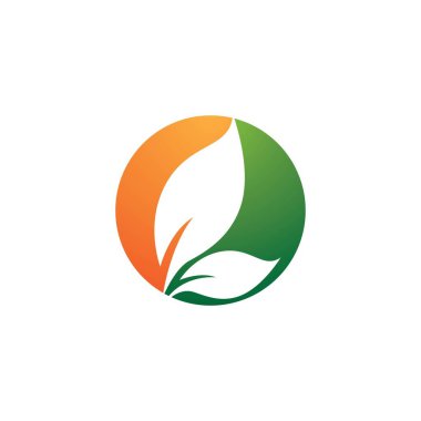 Ekoloji logosu şablon vektör resimlemesi