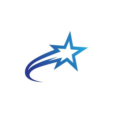 Yıldız Logosu Şablonu vektör illüstrasyon tasarımı