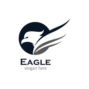 Kartal logo şablon vektör simgesi