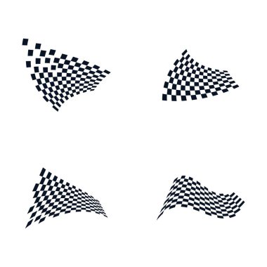 Bayrak yarışı vektör illüstrasyon tasarımı