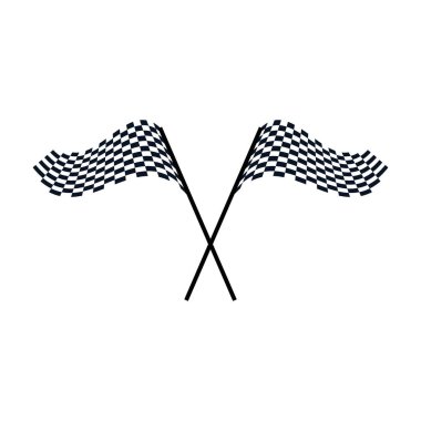 Bayrak yarışı vektör illüstrasyon tasarımı