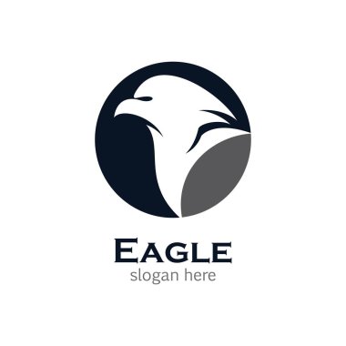 Kartal logo şablon vektör simgesi