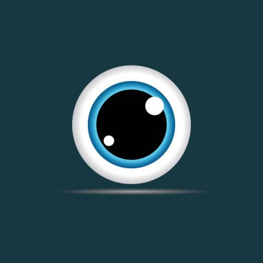 Göz logosu vektör resimleme tasarımı