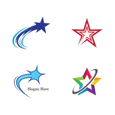 Yıldız Logosu Şablonu vektör illüstrasyon tasarımı