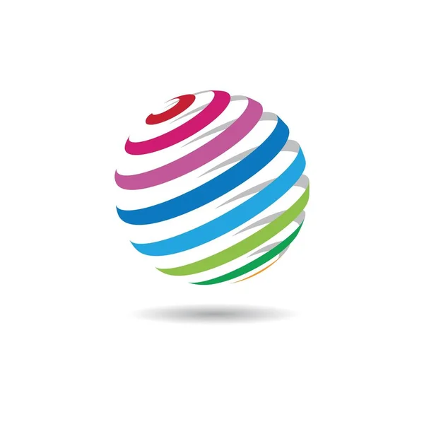 Logo Mondial Vectoriel Icône Illustration Design — Image vectorielle