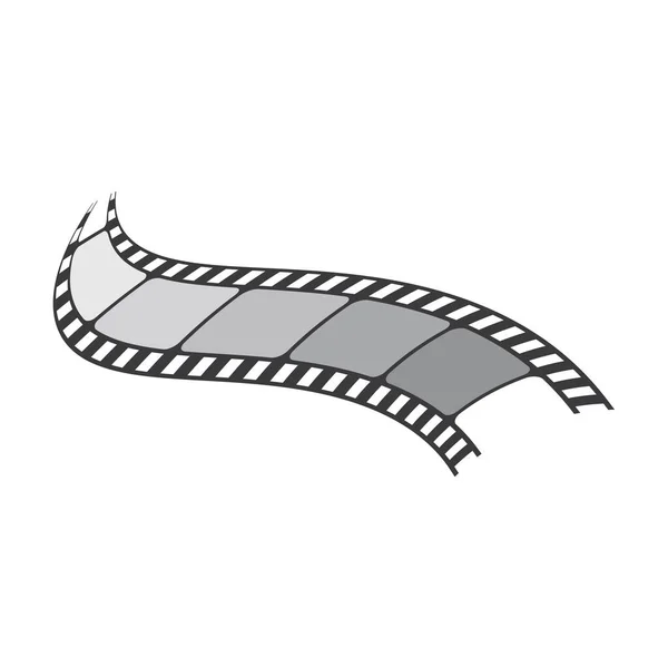 Illustration Icône Vectorielle Bande Film — Image vectorielle