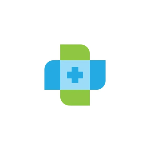 Modelo Logotipo Médico Ícone Vetor Ilustração Design —  Vetores de Stock