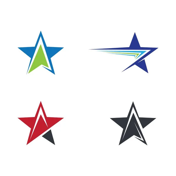 Desenho Ilustração Ícone Vetor Modelo Logotipo Estrela —  Vetores de Stock