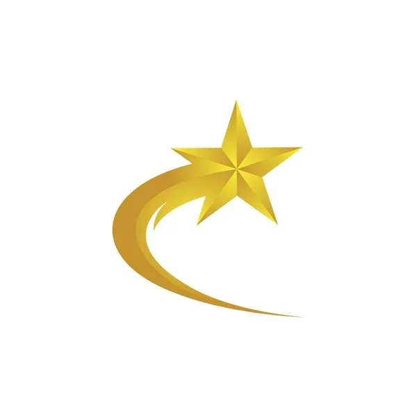 Σχεδιασμός Εικονογράφησης Εικονιδίου Φορέα Προτύπου Λογότυπου Αστεριού — Διανυσματικό Αρχείο