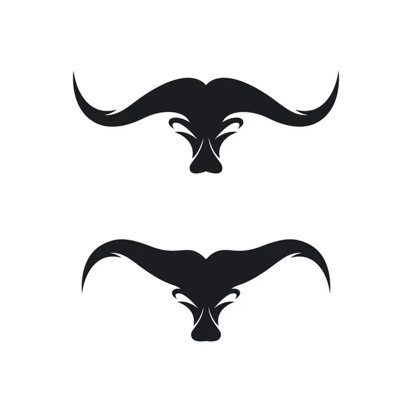 Toro Logotipo Plantilla Vector Icono Ilustración Diseño — Archivo Imágenes Vectoriales