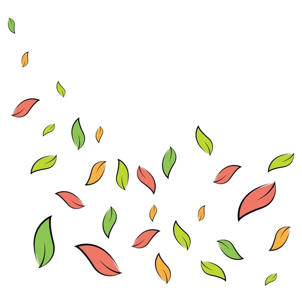 Illustration Icônes Vectorielles Feuilles — Image vectorielle