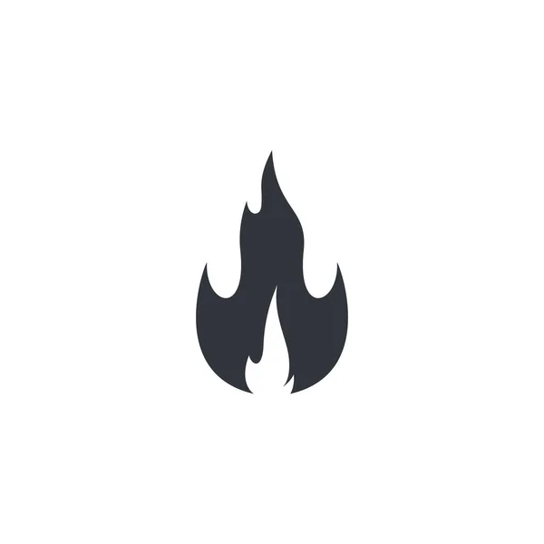 Ogień Płomień Logo Szablon Wektor Ikona Ilustracja Projekt — Wektor stockowy