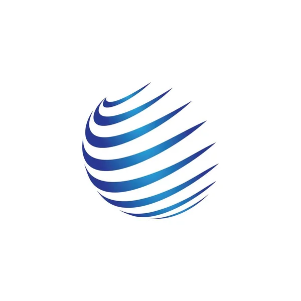 Logotipo Global Vector Icono Ilustración Diseño — Vector de stock
