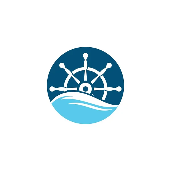 Дизайн Векторного Логотипа Корабля — стоковый вектор